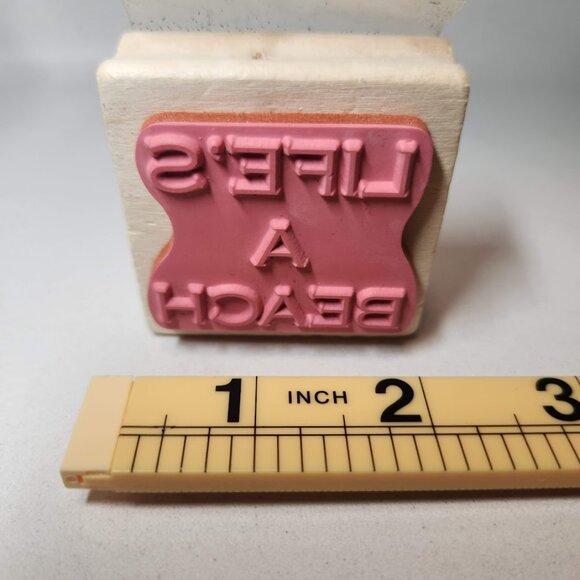 NEW Life's a Beach Craft Rubber Stamp Stamping Crafting Scrapbooking Scrapbook 2 - Picture 2 of 8